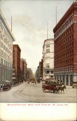 Washington Ave., West from Third Street Postcard