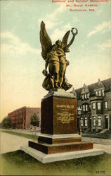 Soldiers' and Sailors' Monument, Mt. Royal Avenue Postcard