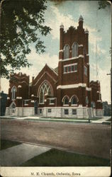 M.E. Church Oelwein, IA Postcard Postcard