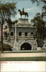 Grant Monument, Lincoln Park Chicago, IL Postcard Postcard