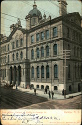 Post Office, Corner of Hollis & George St Postcard