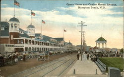 Opera House and Casino, Ocean Avenue Hampton Beach, NH Postcard Postcard