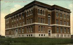 High School Leominster, MA Postcard Postcard