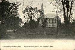 Congregational Church East Northfield, MA Postcard Postcard