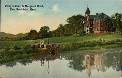 Perry's Pond & Marquard Hotel Postcard