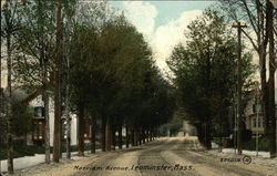 Merriam Avenue View Leominster, MA Postcard Postcard