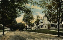 Merriam Avenue, looking West Leominster, MA Postcard Postcard