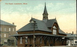 The Depot Leominster, MA Postcard Postcard