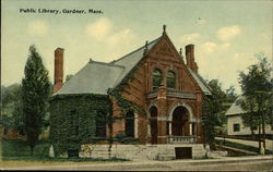 Public Library Postcard