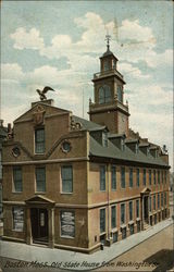 Old State House from Washington St Boston, MA Postcard Postcard