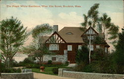 Frank White Residence, West Elm Street Brockton, MA Postcard Postcard