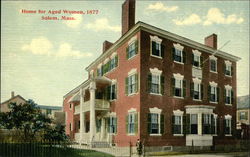 Home for Aged Women, 1877 Salem, MA Postcard Postcard