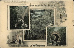 Souvenir of the Deerfield Valley, How Dear to This Heart are the Scenes of my Childhood Postcard
