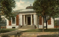Public Library, Canton, Mass Postcard