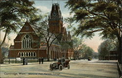 Memorial Hall, Harvard College Postcard