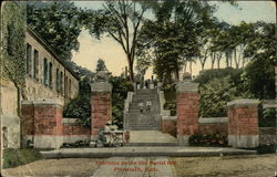 Entrance to the Old Burial Hill Plymouth, MA Postcard Postcard