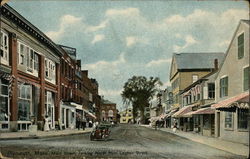 Main Street, looking North from Leyden Street Plymouth, MA Postcard Postcard