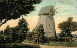 Old Wind Mill Falmouth, MA Postcard Postcard