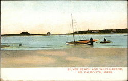 Silver Beach and Wild Harbor North Falmouth, MA Postcard Postcard