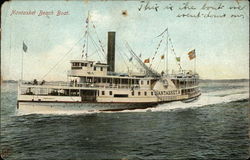 Nantasket Beach Boat Massachusetts Postcard Postcard