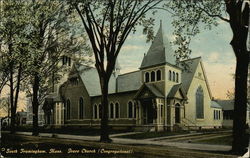 Grace Church - Congregational Framingham, MA Postcard 