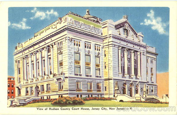 View Of Hudson County Court House Jersey City New Jersey