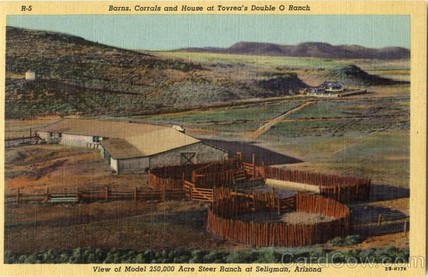 Barns Corrals And House At Tovrea's Double O Ranch Seligman Arizona