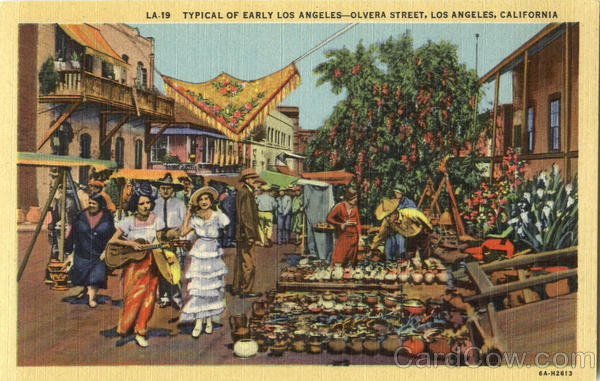 Typical Of Early Los Angeles, Olvera Street California