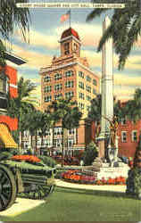 Court House Square And City Hall Postcard