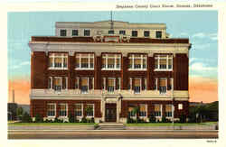Stephens County Court House Postcard