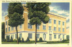 Lake County Court House Postcard