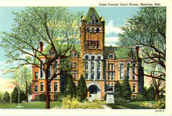 Gage County Court House Beatrice, NE Postcard Postcard