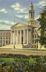 Vista Of The City And County Building From The Civic Center Postcard