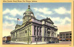 Allen County Court House Fort Wayne, IN Postcard Postcard