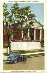 Court House Showing Carroll County's Hillsville, VA Postcard Postcard