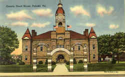 County Court House Pulaski, VA Postcard Postcard