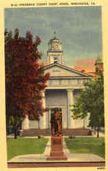 Frederick County Court House Winchester, VA Postcard Postcard