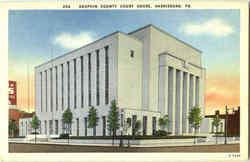 Dauphin County Court House Postcard