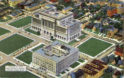 Court House And Safety Bldg Postcard
