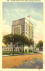 Racine County Court House Wisconsin Postcard Postcard