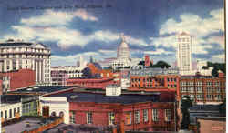 Court House Capitol And City Hall Postcard