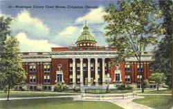 Muscogee County Court House Postcard