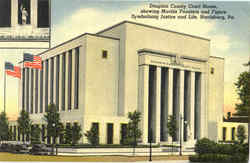 Dauphin County Court House Harrisburg, PA Postcard Postcard