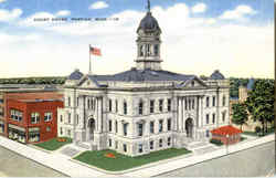 Court House Pontiac, MI Postcard Postcard