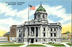 Monroe County Courthouse Bloomington, IN Postcard Postcard