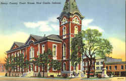 Henry County Court House New Castle, IN Postcard Postcard