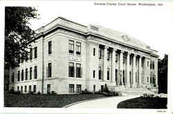 Daviess County Court House Washington, IN Postcard Postcard