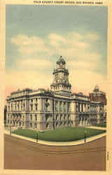 Polk County Court House Des Moines, IA Postcard Postcard