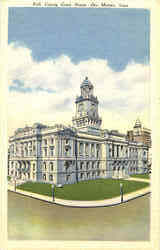 Polk County Court House Des Moines, IA Postcard Postcard