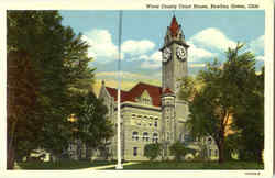 Wood County Court House Postcard